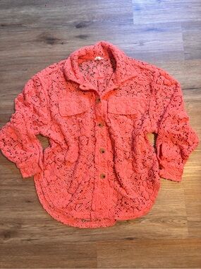 BiBi Coral Crochet Knit Top